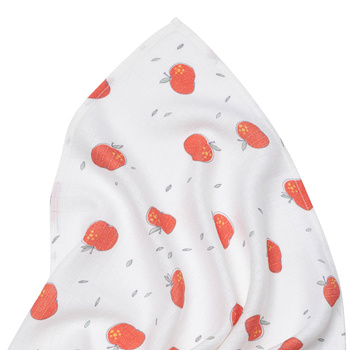 Muslin swaddle small APPLES 75x75 cm 