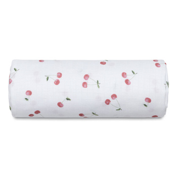 Muslin swaddle CHERRIES