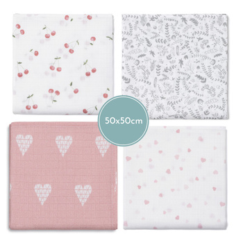 4-pack of muslin swaddle LOVE