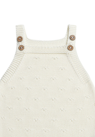 Bamboo Rompersuit Cream 0-3 months