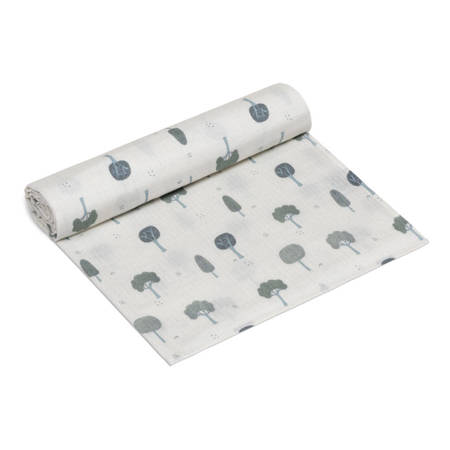 Muslin swaddle large TREES 100 x 120 cm