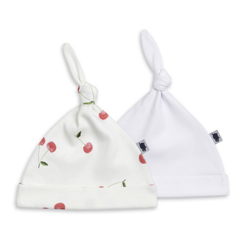 Hat 2 pack CHERRIES & WHITE