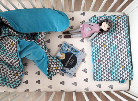 Velvet small blanket TRIANGLES