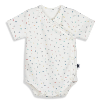 Bodysuit kimono with short sleeves DOTS