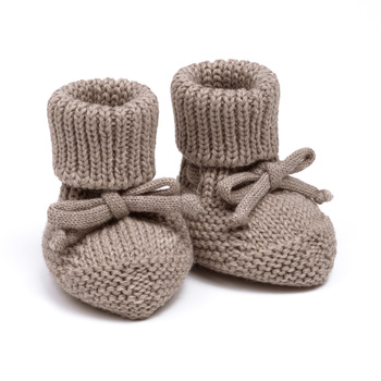 Merino wool booties BEIGE