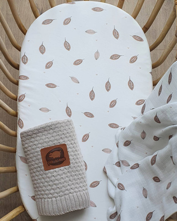 Muslin swaddle small COCOA 75x75 cm