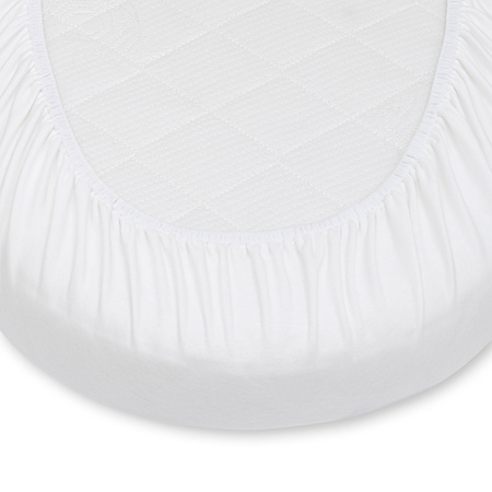 Bassinet sheets WHITE & CHERRIES