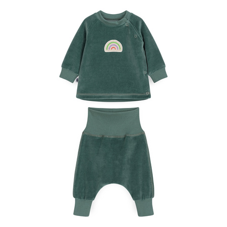 Velvet tracksuit GREEN