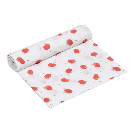 Muslin swaddle large APPLES