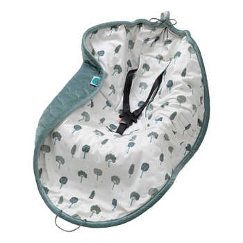 Car seat blanket GREEN & TREES