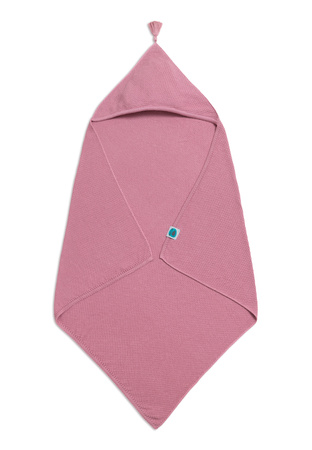 Koc bambusowy z kapturkiem DUSTY PINK 