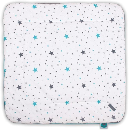 Baby velvet wrap na rzep STARS & TURQUOISE 0-3 m-ce
