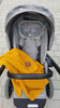 Car seat bamboo pad ECRU & BOTANIC