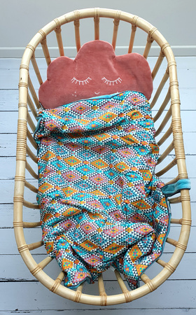 Velvet small blanket ETHNIC INTENSE