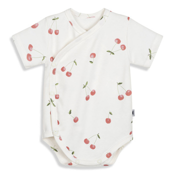 Bodysuit kimono with short sleeves CHERRIES