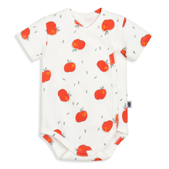 Bodysuit kimono with short sleeves APPLES