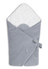 Baby velvet wrap DOTS GREY