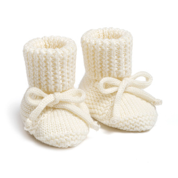 Merino wool booties CREAM