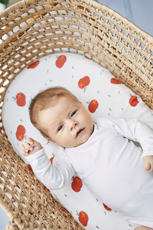 Bassinet sheet APPLES