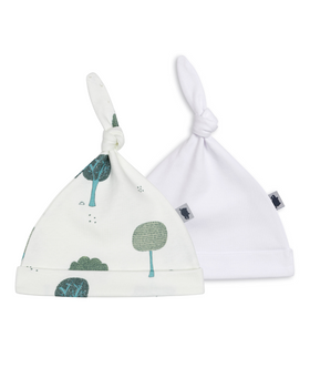 Hat 2 pack TREES & WHITE