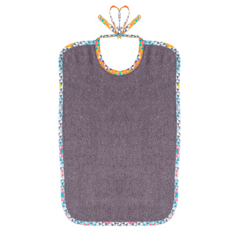 Śliniak gigant 1szt GREY ETHNIC