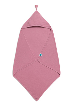 Koc bambusowy z kapturkiem DUSTY PINK 