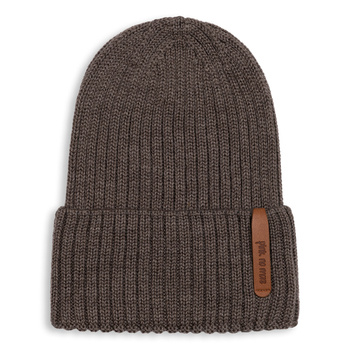 CZAPKA BEANIE MERINO TOFFEE 0-12msc