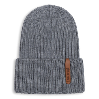 CZAPKA Z WEŁNY MERINO Beanie STONE 0-12msc